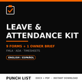 Leave & Attendance Kit cover